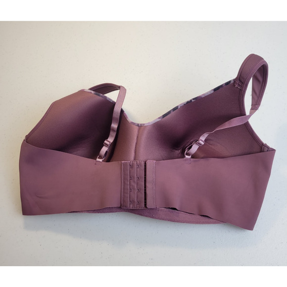 Rhonda Shear Wire Free Bra Purple Camo Full Coverage Molded Cup Padded Size 2X - Picture 2 of 10